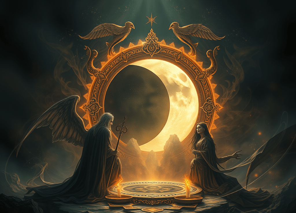 Ritueel tijdens maansverduistering 3-4 maart&nbsp;2007