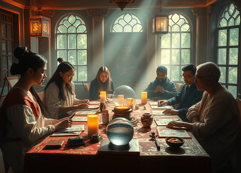 Orakelen tijdens open Dag Spiritueel Centrum&nbsp;Mahatma