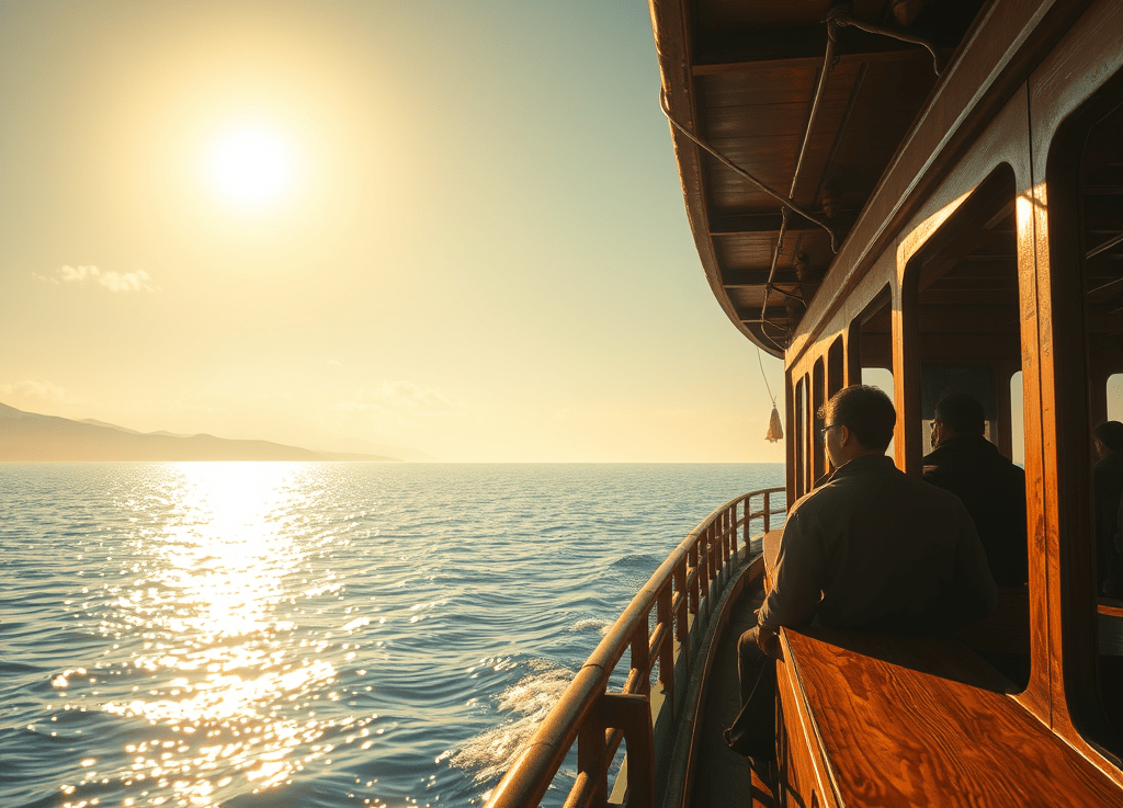 Bright sun, Slow&nbsp;ferry